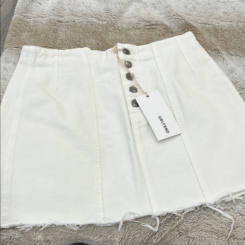 GRLFRND Twiggy Super High Rise Mini Skirt - Picture 2 of 7